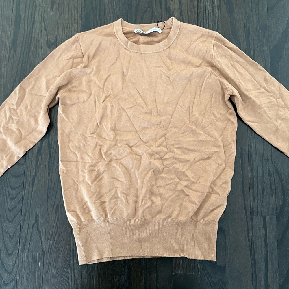 Zara long sleeve Knit top size M